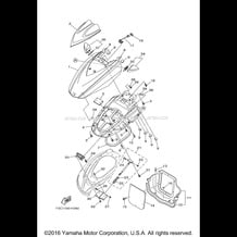 ENGINE HATCH 2 pour Yamaha 2012 WaveRunner WAVERUNNER FZR - GX1800L - 2012