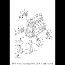 ENGINE MOUNT pour Yamaha 2012 WaveRunner WAVERUNNER FZR - GX1800L - 2012
