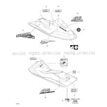 09- Decals pour Seadoo 1998 GS, 5626 5844, 1998
