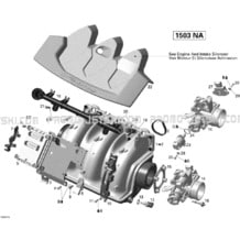 02- Air Intake Manifold And Throttle Body V1 Sea-Doo pour Seadoo 2008 GTX 155, 2008