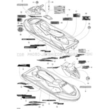 09- Decals pour Seadoo 2008 RXT 215, 2008