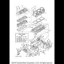 CYLINDER. CRANKCASE 1 pour Yamaha 2000 WaveRunner XL1200  LTD - XA1200Y - 2000