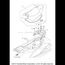 SEAT UNDER LOCKER pour Yamaha 2003 WaveRunner GP1300R - GP1300B - 2003