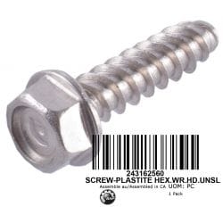 SCREW-PLASTITE HEX.WR.HD.UNSL SCREW-PLASTITE HEX.WR.HD.UNSL