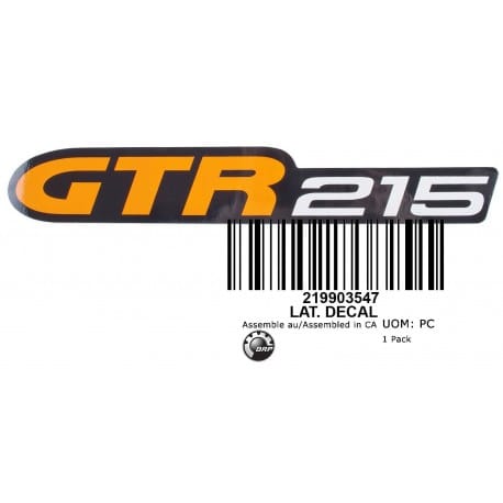 Rear Decal. GTR