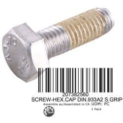 SCREW-HEX.CAP DIN.933A2 S.GRIP SCREW-HEX.CAP DIN.933A2 S.GRIP