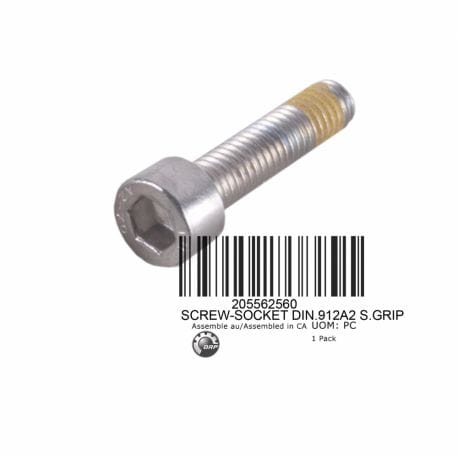 SCREW-SOCKET, DIN.912A2 S.GRIP, 205562560