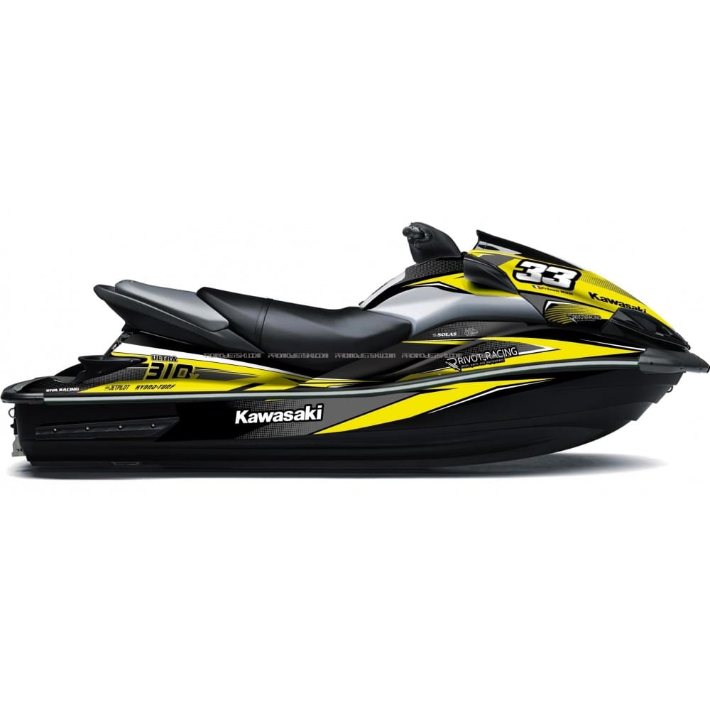 Kit Déco RACE pour Ultra 300/310 Jaune - KDRKU300/310J - Promo-jetski