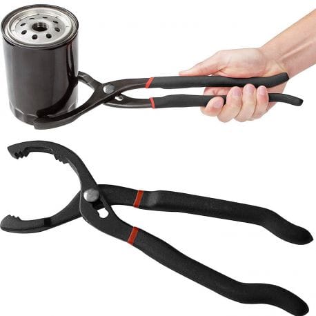 Oil filter removal pliers