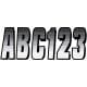 Carbon white registration sticker kit