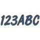 Blue license sticker kit