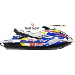 Graphic kit for jet ski Yamaha FX Red & Blue