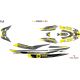 Graphic Kit for Yamaha FX Jet Ski Gray & Yellow