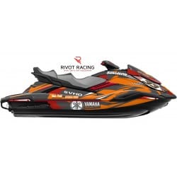 Graphic kit for jet ski Yamaha FX Red & Orange