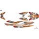 Graphic kit for jet ski Yamaha FX Red & Orange