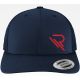 Navy & Red Embroidered RIVOT Racing Cap