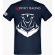 RIVOT Racing V-neck T-shirt, Navy color