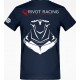 T-Shirt RIVOT Racing col V, couleur Navy