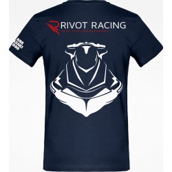 RIVOT Racing V-neck T-shirt, Navy color