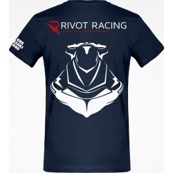 T-Shirt RIVOT Racing col V, couleur Navy