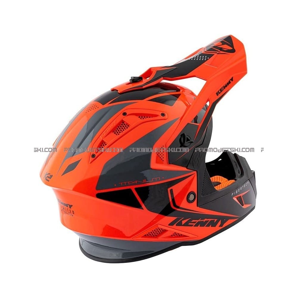 Casque motocross Kenny Titanium Carbone Graphic Black