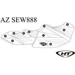 Housse de selle (HT) pour GTX/GTX Ltd (18+) Housse de selle (HT) pour GTX/GTX Ltd (18+)