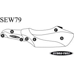 Housse de selle pour GP 760/800/1200 Housse de selle pour GP 760/800/1200