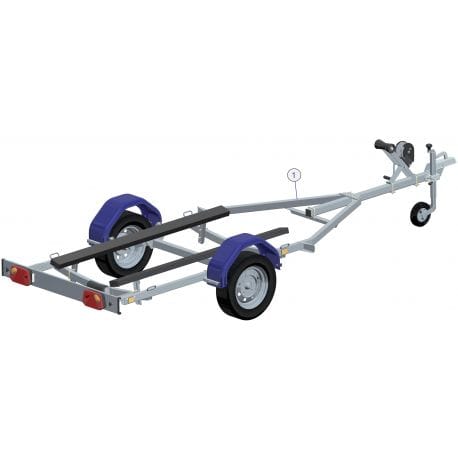Pièces détachées Galaxy pour jet ski 500kg 1 - Chassis