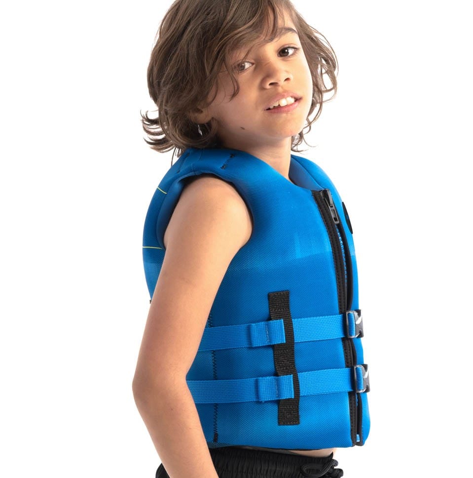 Jobe Neoprene Kid S Life Jacket Blue Promo Jetski