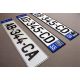 License plate plexi 520x110