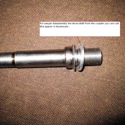 Rondelle alu EASY RIDER pour arbre de transmission Rondelle alu EASY RIDER pour arbre de transmission