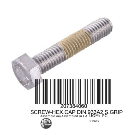 SCREW-HEX.CAP, DIN.933A2 S.GRIP, 207384060
