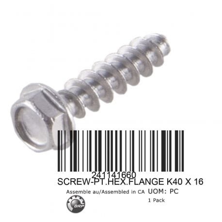 SCREW-PT.HEX.FLANGE K40 X 16