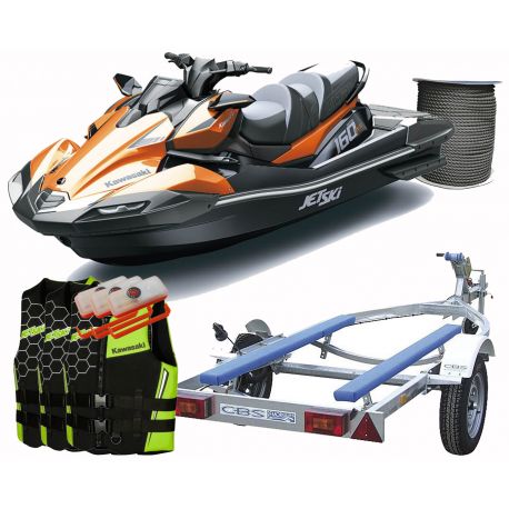 Kawasaki Ultra 160LX-S from 2024 in 160hp Safety Pack (trailer pack + 3 vest + tips + flash light)