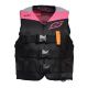 Gilet Femme 3 boucles Slippery Black / Pink