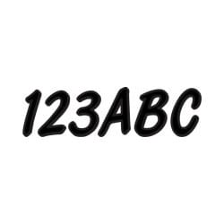 Kit sticker d'immatriculation noir Kit sticker d'immatriculation noir