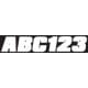 White license sticker kit