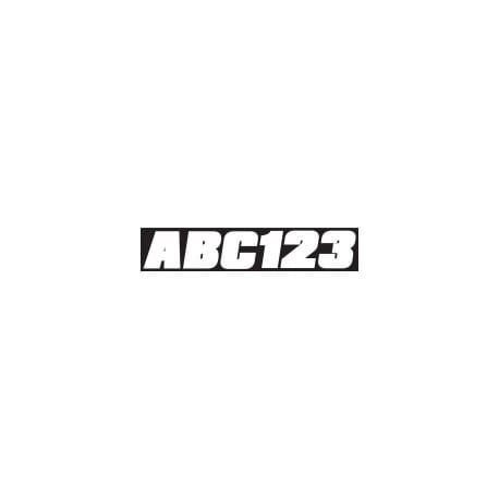 White license sticker kit