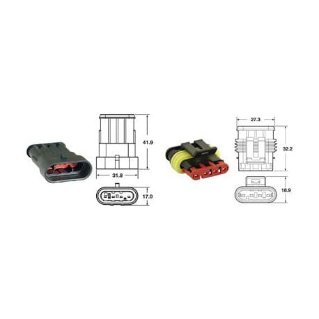 Generic 4-way connector set