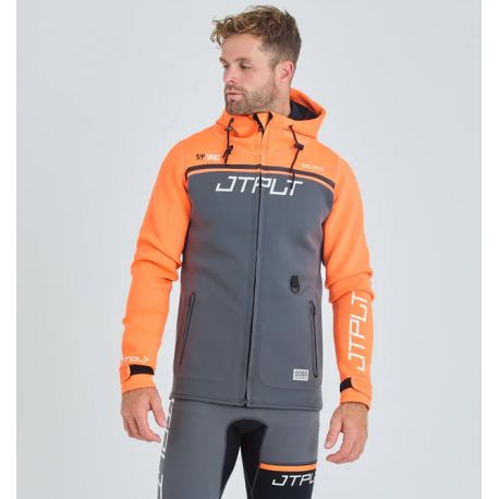 JETPILOT RX Vault Tour Coat Charcoal / Orange Neoprene Jacket