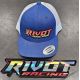 Casquette RIVOT Racing brodé Bleu et Blanc