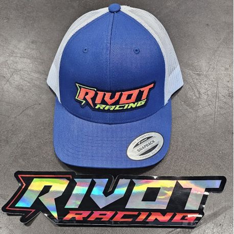 Casquette RIVOT Racing brodé Bleu et Blanc