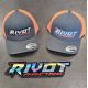 Casquette RIVOT Racing brodé Gris clair et Orange