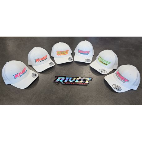 Casquette RIVOT Racing brodé Blanc