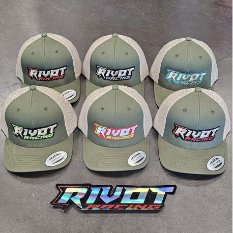 Casquette RIVOT Racing brodé Vert Kaki et Beige