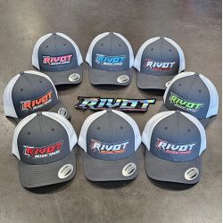 RIVOT Racing Cap Dark Grey and White RIVOT Racing Cap Dark Grey and White