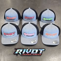 RIVOT Racing Cap Grey and Black RIVOT Racing Cap Grey and Black