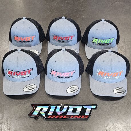 Casquette RIVOT Racing brodé Gris et Noir