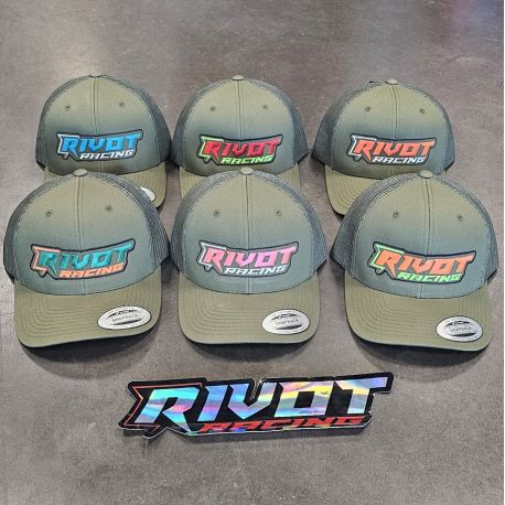 Casquette RIVOT Racing brodé Gris et Noir
