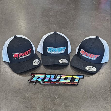 Casquette RIVOT Racing brodé Noir et Blanc